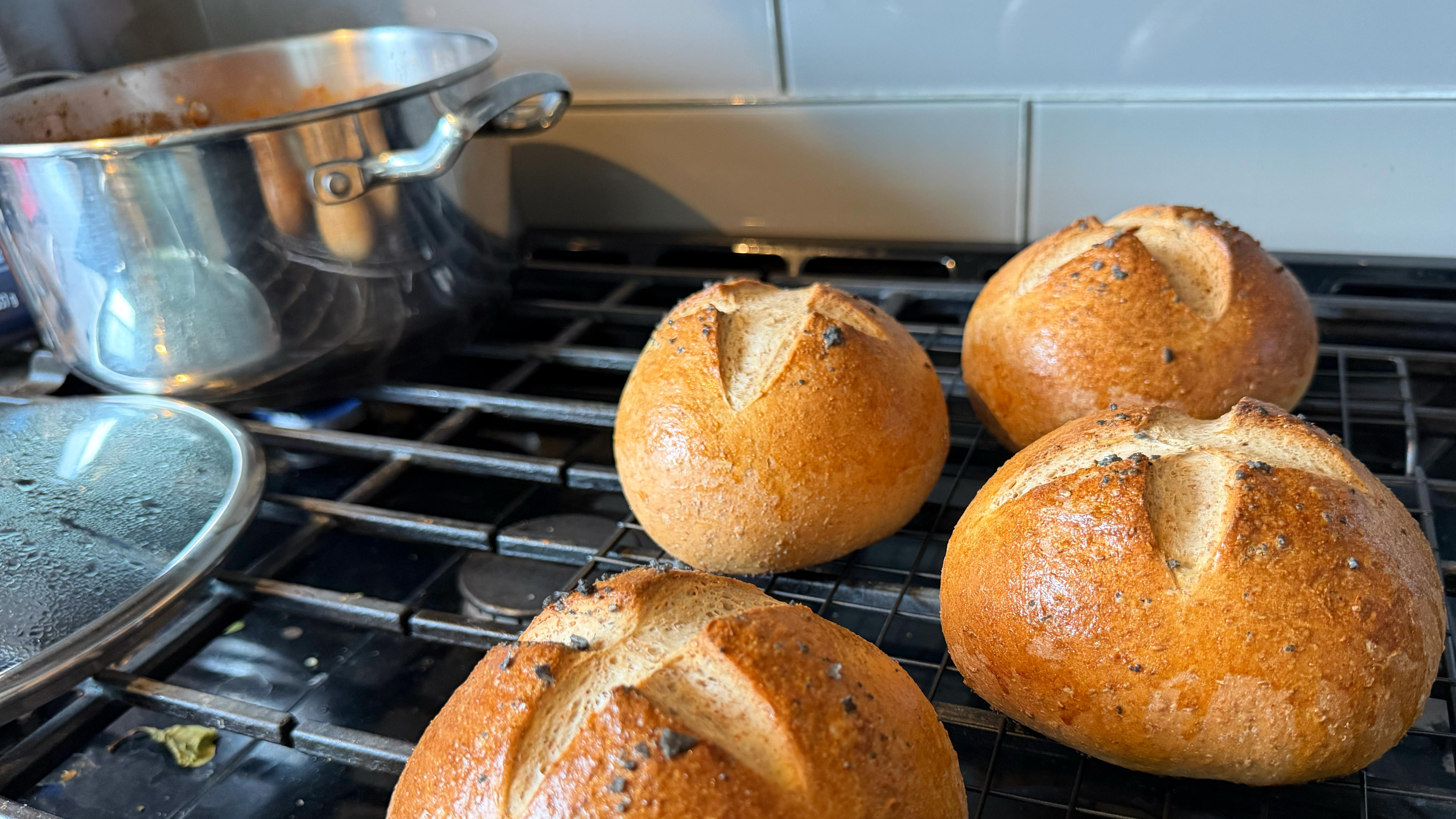 Labour Day — More like Labour of Love Day, amiright? The chilli pot is huge, a week of meals easy, and somewhere in the grocery aisles I decided the whole thing needed bread bowls to live in.