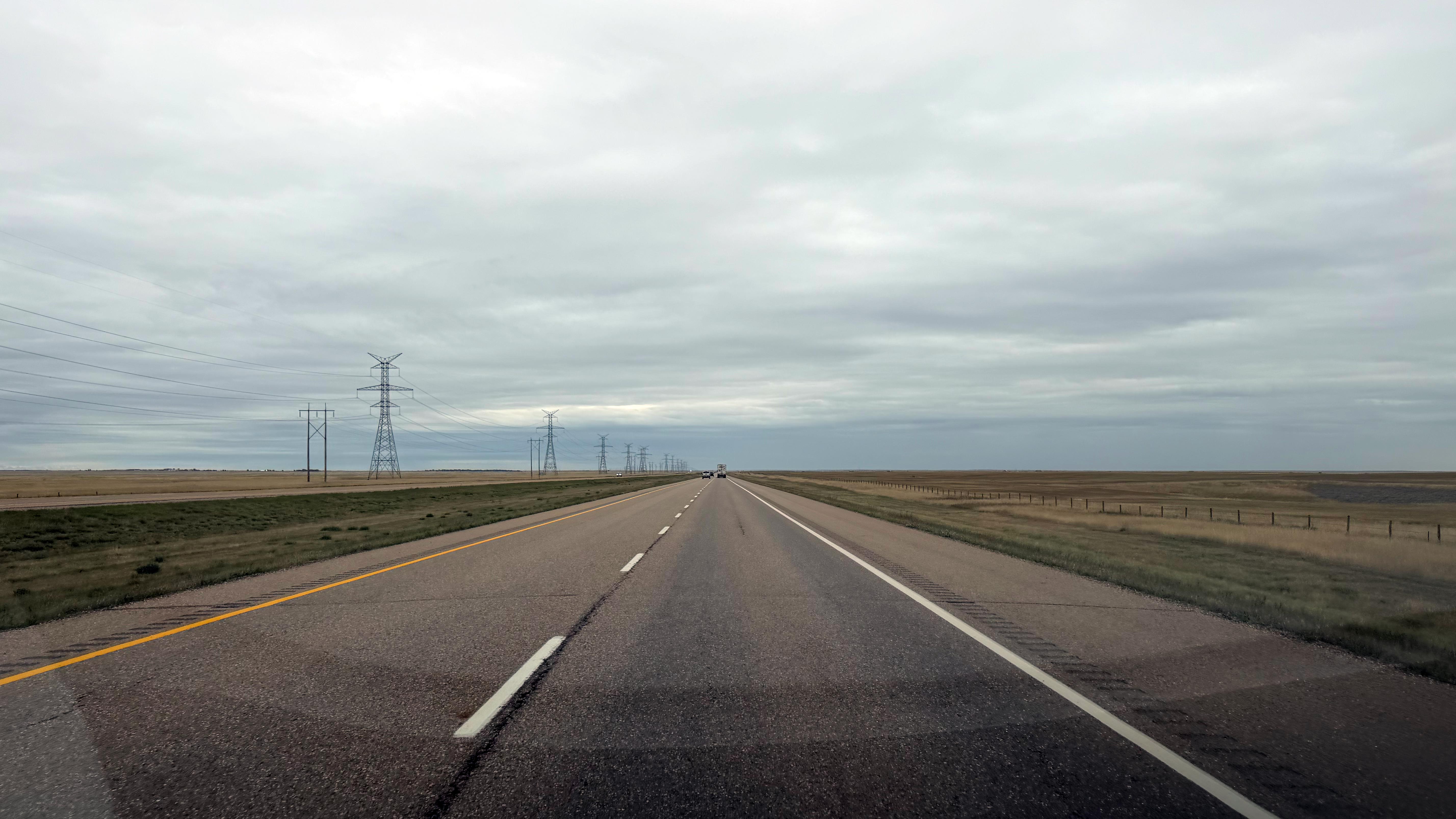Temu America — Google Maps said I'd arrived, so here I am in Medicine Hat. I don't not love it. But every quadrant has the same chain stores and the same awful parking lot built for cars that never want to go home.