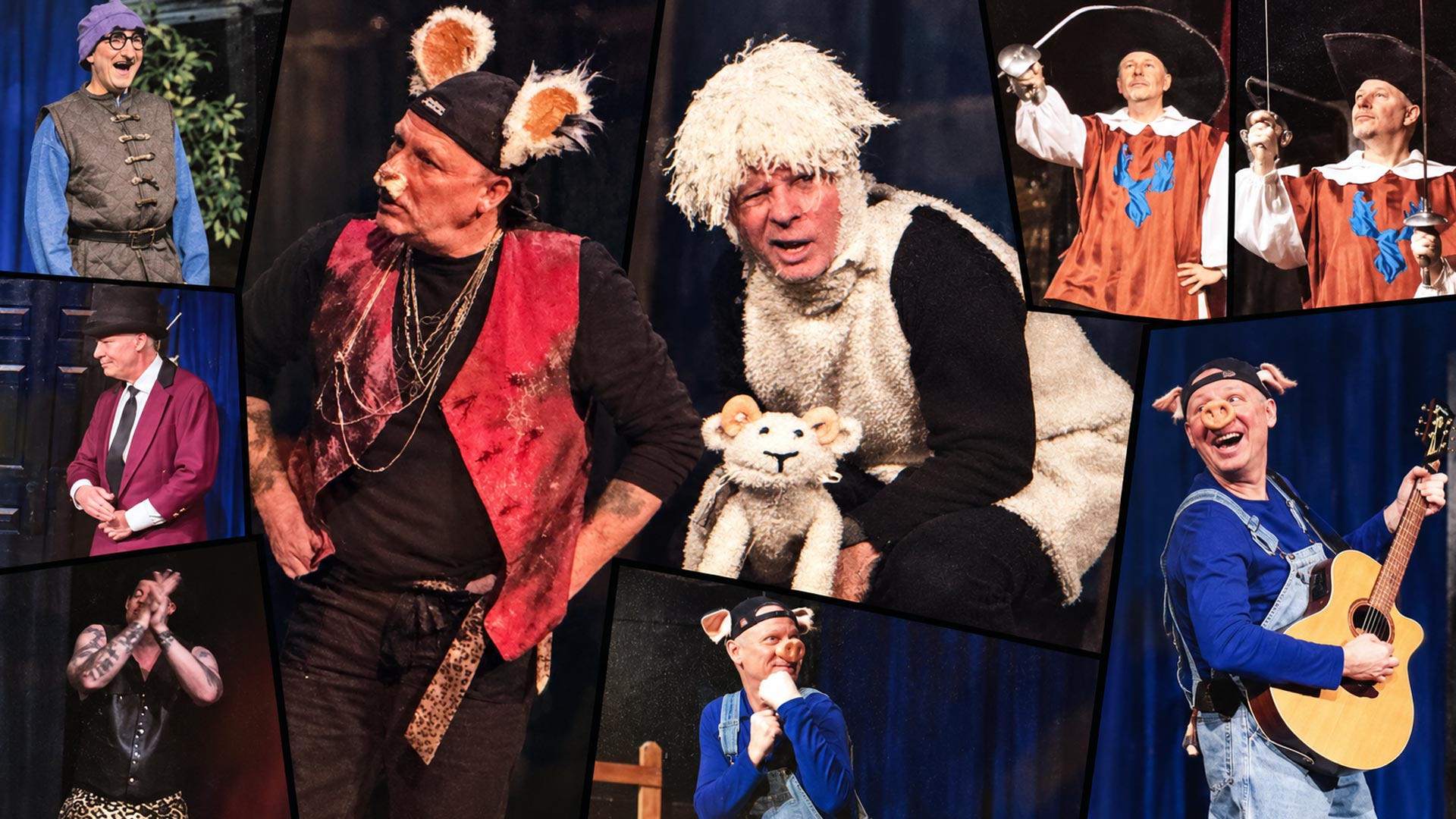 Creating Theatre — Twenty-one kids shows, twenty-eight characters, and one commemorative poster later, I counted the people it takes to get three pigs onto a stage. Twenty-two, not including the spouses.