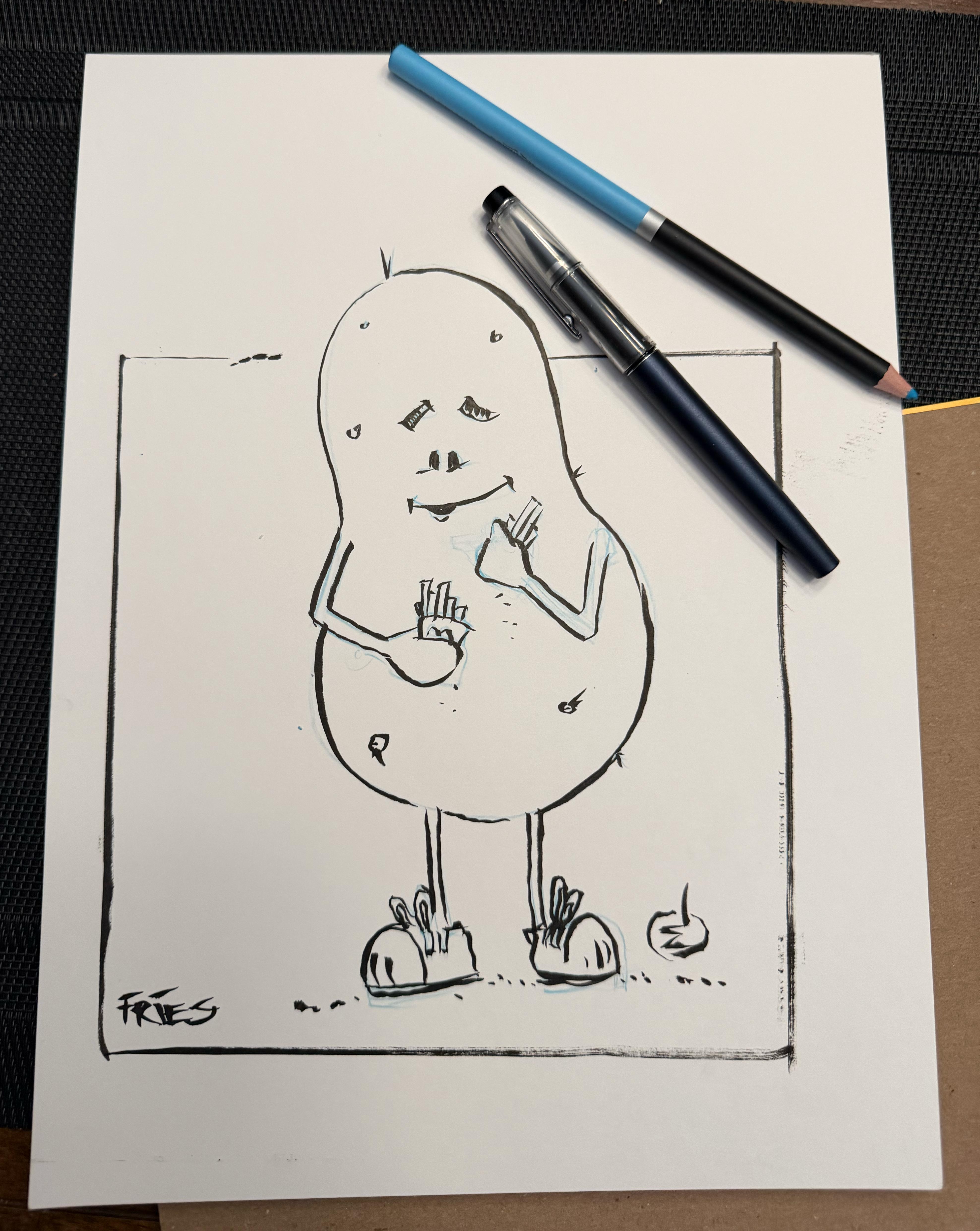 Poh-Tay-Toe — No idea why. Just a potato eating fries. Total time 6 minutes.