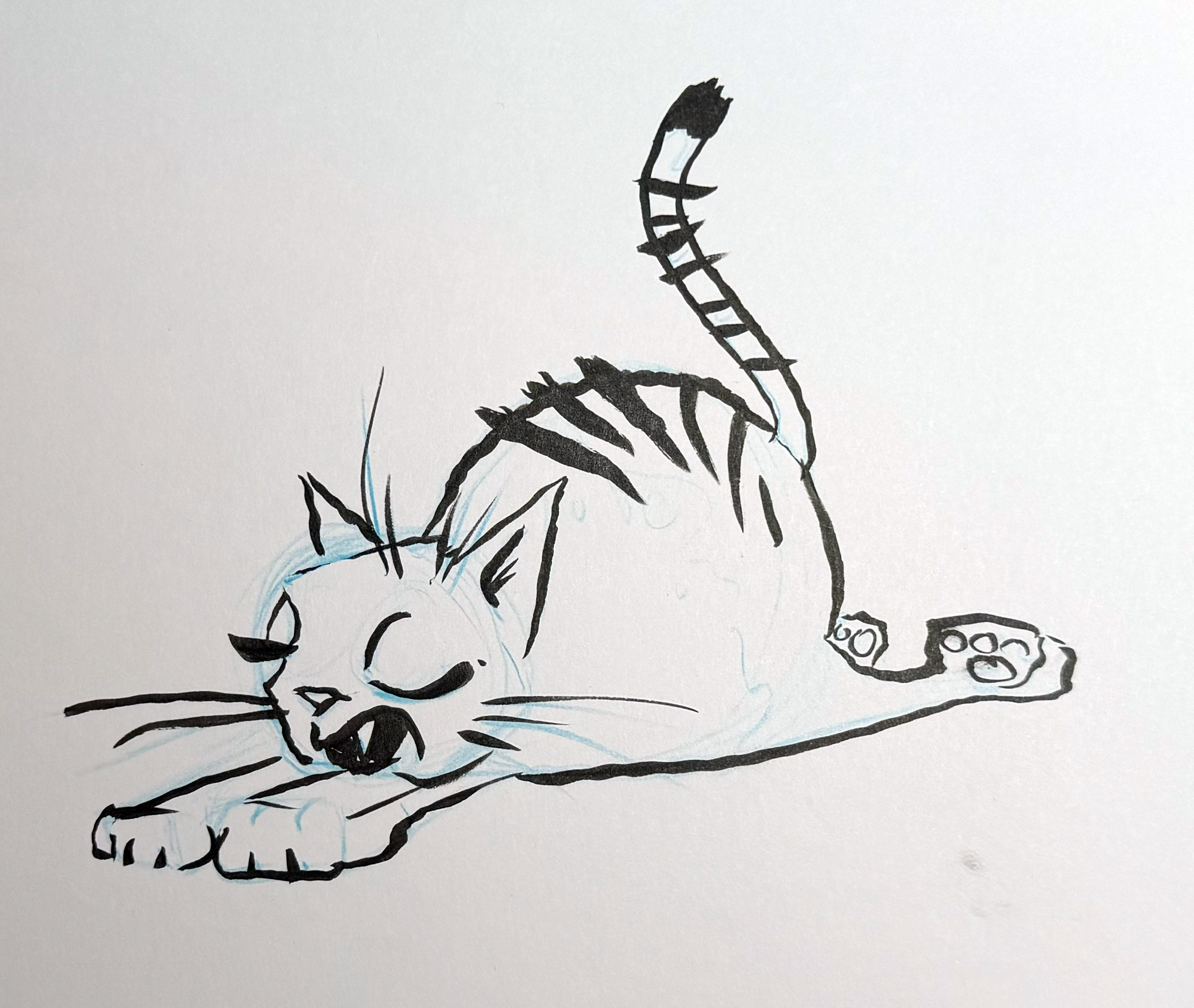 Phat Cat — Nothing to see here. Just noodling some cat doodles. and trying to figure out character stuff.