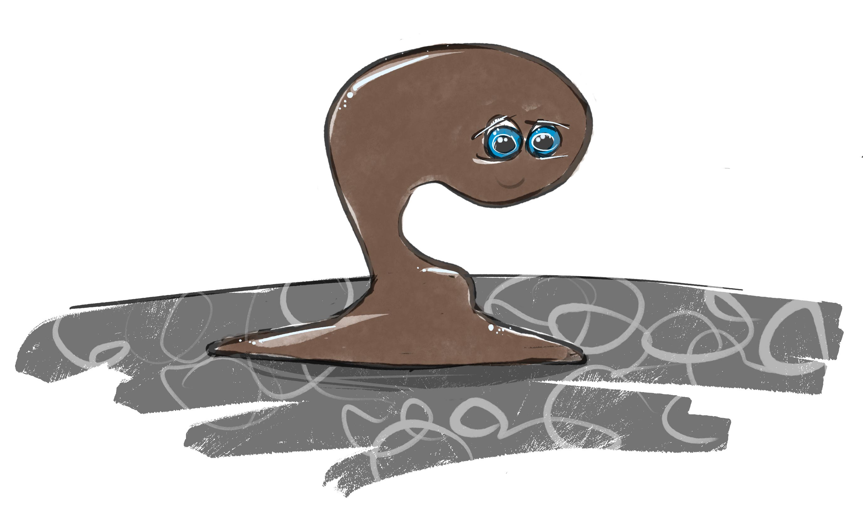 Sentient Java — I swear, this was meant to be a life-like illustration of my morning coffee becoming self-aware.